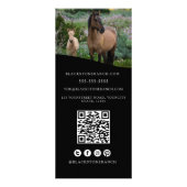 Paardenranch logo equestrian brandingadres reclamekaart (Achterkant)