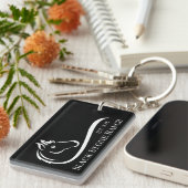 Paardenranch logo equestrian brandingadres sleutelhanger (Voorkant Rechts)