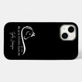 Paardenranch logo equestrian stable branding Case-Mate iPhone case (Achterkant (horizontaal))
