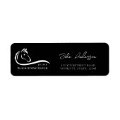 Paardenranch logo equestrian stable branding etiket (Voorkant)