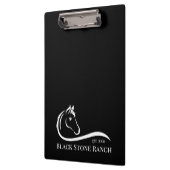 Paardenranch logo equestrian stable branding klembord (Links)