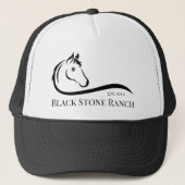 Paardenranch logo equestrian stable branding trucker pet (Voorkant)
