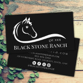 Paardenranch logo equestrian stable branding visitekaartje