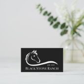 Paardenranch logo equestrian stable branding visitekaartje (Staand voorkant)