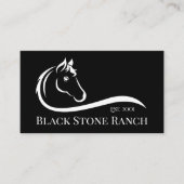 Paardenranch logo equestrian stable branding visitekaartje (Voorkant)