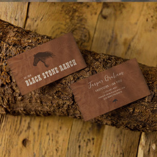 Paardenranch Logo Manege Bedrijfskaart Visitekaartje
