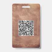 Paardenranch QR-code met logo evenement Badge (Achterkant)