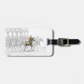 Paardenras Startpoort Bagagelabel (Voorkant horizontaal)