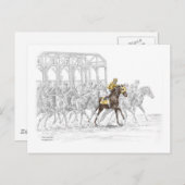 Paardenras Startpoort Briefkaart (Voorkant / Achterkant)