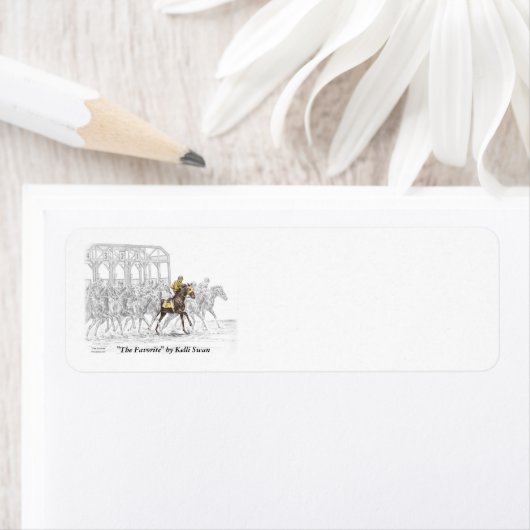 Paardenras Startpoort Etiket (Insitu)