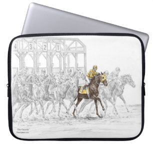 Paardenras Startpoort Laptop Sleeve
