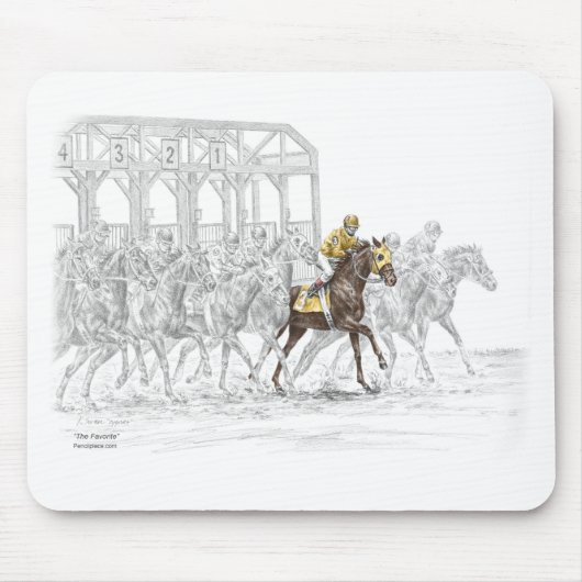Paardenras Startpoort Muismat (Voorkant)