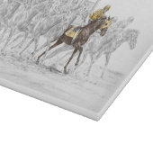 Paardenras Startpoort Snijplank (Hoek)