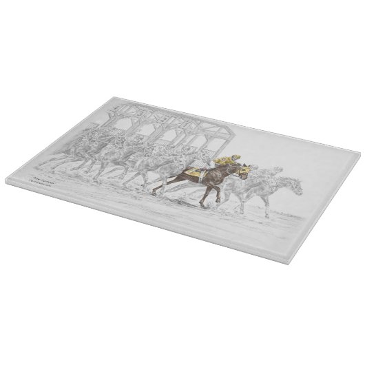 Paardenras Startpoort Snijplank (Hoek)