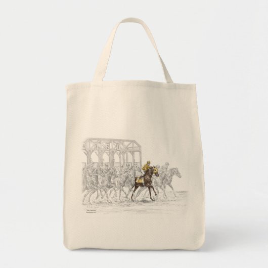 Paardenras Startpoort Tote Bag (Voorkant)