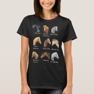 Paardenrassen Equestrian paardrijden voor meisjes T-shirt