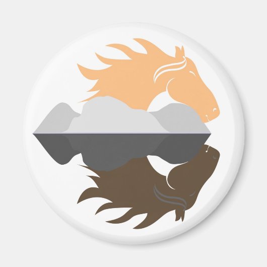 PaardenReflection Magneet (Voorkant)