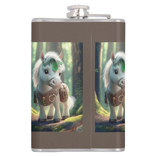 paardenreismok heupfles (Achterkant)