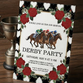 Paardenren Derby Feest Vintage Uitnodiging 2026