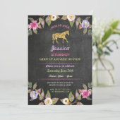 Paardenrendepartij nodigt uitnodiging tot uitnodig (Staand voorkant)