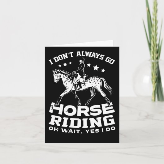 Paardenrenderende eigenaar van het uitpassende paa kaart (Voorkant)