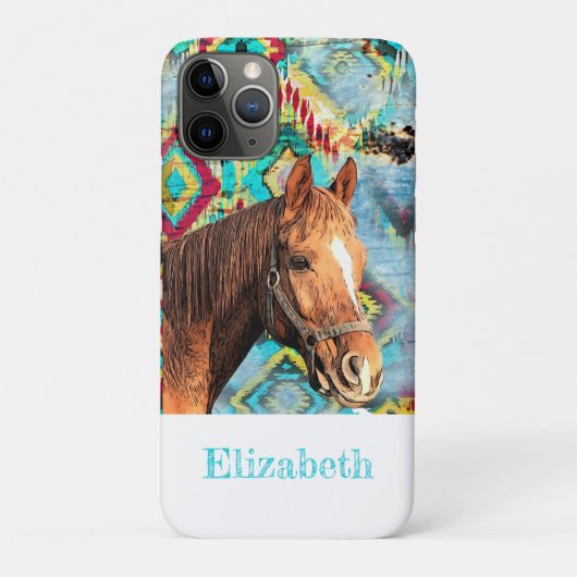 Paardenrendiernaam Westerne Equestrië Case-Mate iPhone Case (Achterkant)