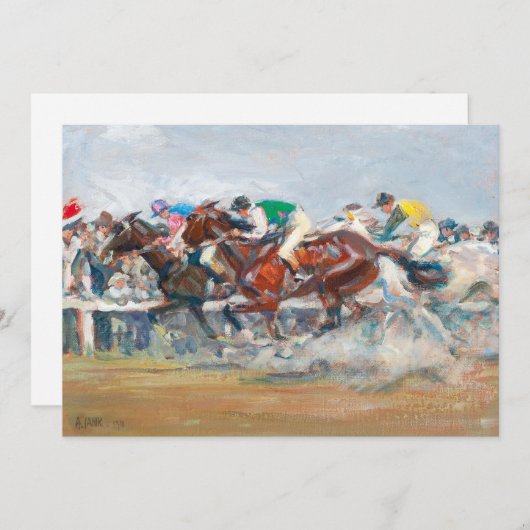 paardenrennen | Angelo Jank (Voorkant / Achterkant)