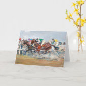 paardenrennen | Angelo Jank Kaart (Gele Bloem)