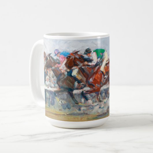 paardenrennen | Angelo Jank Koffiemok (Voorkant links)