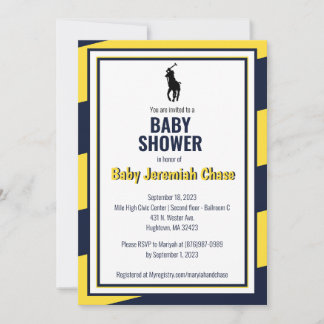 Paardenrennen Baby-jongen baby shower uitnodigen Kaart
