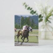 Paardenrennen Briefkaart (Staand voorkant)