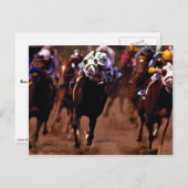 Paardenrennen Briefkaart (Voorkant / Achterkant)