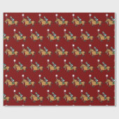 Paardenrennen Cadeaupapier (Vlak)