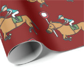 Paardenrennen Cadeaupapier (Rol Hoek)