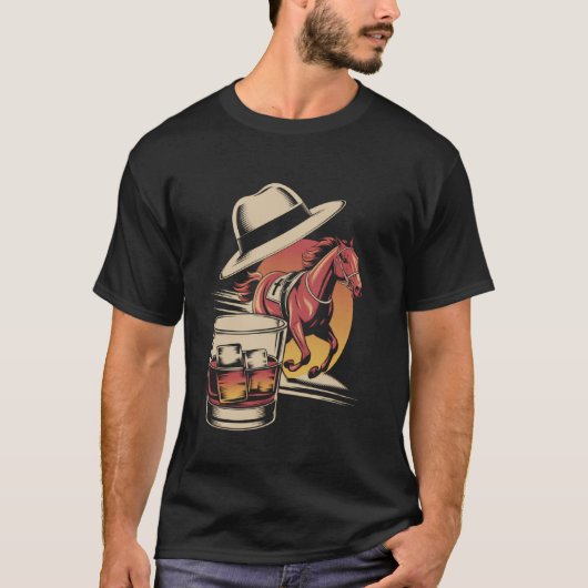Paardenrennen Dag Liefhebbers T-shirt (Voorkant)