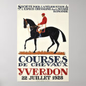 Paardenrennen Derby Poster Ruitersport (Voorkant)