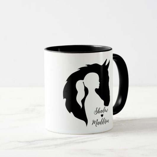 Paardenrennen en paardenliefhebbers mok (Voorkant rechts)