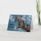 Paardenrennen en wolken kaart (Voorkant)