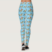 Paardenrennen Galopingpaarden Leggings (Achterkant)