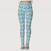 Paardenrennen Galopingpaarden Leggings (Voorkant)