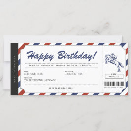 Paardenrennen Gift Ticket Voucher