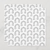 Paardenrennen Hoefijzer afdrukken (Voorkant / Achterkant)