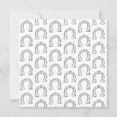 Paardenrennen Hoefijzer afdrukken (Achterkant)