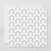 Paardenrennen Hoefijzer afdrukken (Voorkant)