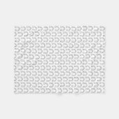 Paardenrennen Hoefijzer afdrukken Fleece Deken (Voorkant (Horizontaal))