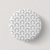 Paardenrennen Hoefijzer afdrukken Ronde Button 3,2 Cm (Voorkant)