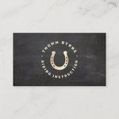 Paardenrennen Hoefijzer Paardenrustisch Visitekaar Visitekaartje (Voorkant)