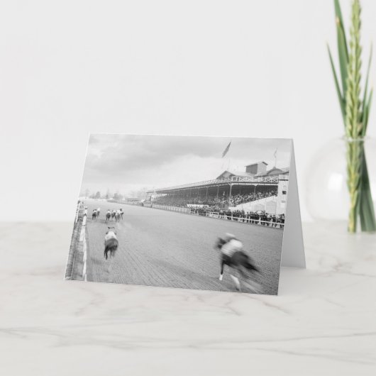 Paardenrennen in New Orleans, 1906 Kaart (Voorkant)