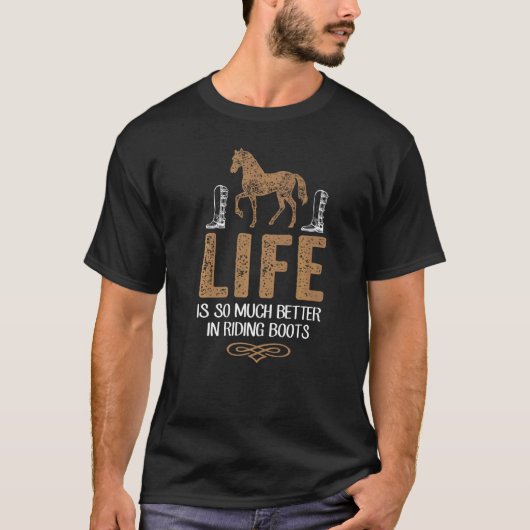 Paardenrennen is veel beter dan alleen rijden. t-shirt (Voorkant)