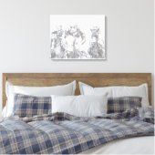 Paardenrennen Jockey Riding Canvas Print (Insitu (Slaapkamer))
